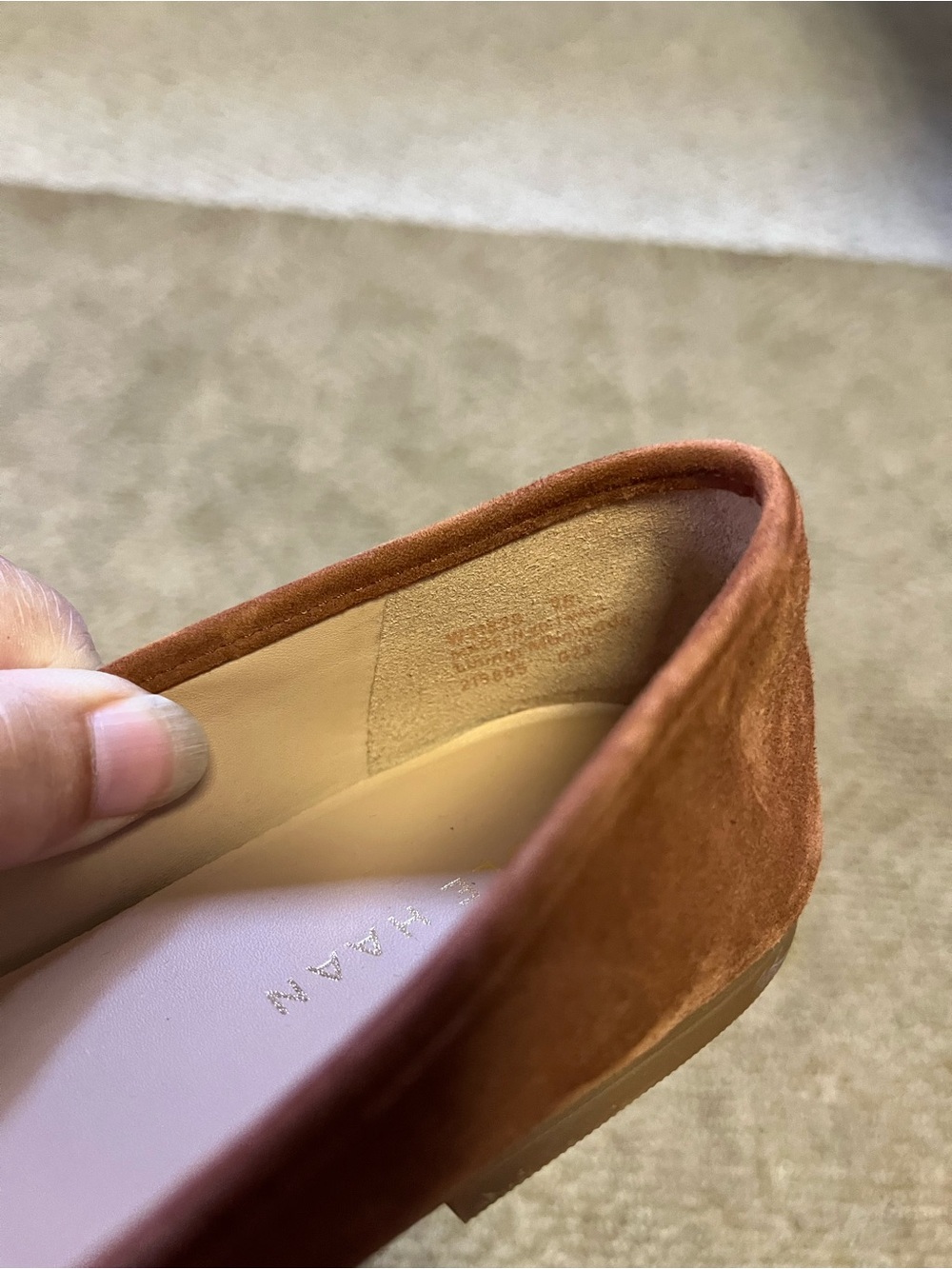 Cole Haan Yara Soft Suede Ballet Flats with Bow - Picture 7 of 7